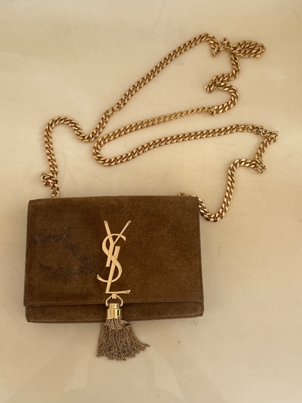 Vintage Suede Tassel Chain Bag by Saint Laurent - Picture 5 of 8